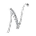 thumbnail image 2 of Soumake 1 Pc Fashion Unisex Rhinestone English Letters Alphabet A-Z Brooch Pin Ornament, 2 of 8