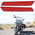 thumbnail image 3 of Filfeel Motorcycle Saddlebag ,1Pair Of Saddlebag Reflector Latch Cover Safety Warning Fit For Touring FLT FLHT 2014 Large Size, 3 of 7