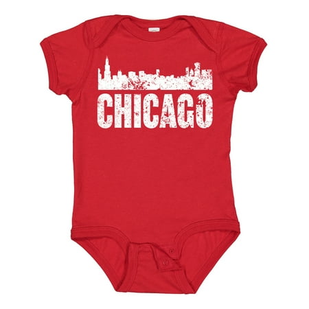 

Inktastic Chicago Skyline Grunge Gift Baby Boy or Baby Girl Bodysuit