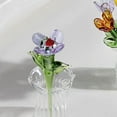 thumbnail image 6 of yotijay Mini Glass Flower Gifts Floral Figurine for Women Girls Mom Wife Anniversary, 6 of 9