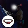 thumbnail image 1 of Red Light Warning Head Lamp, Double Light Source Design Rechargeable LED Headlamp Waterproof Comfortable To Wear  for Outdoor for Camping, 1 of 8