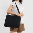 thumbnail image 3 of URSOFINE Women's Lightweight Water Repellent Oxford Tote Bag Large Capacity Multi Pocket Shoulder Crossbody Handbag Travel Commute Bag with Luggage Sleeve, 3 of 8