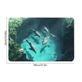 thumbnail image 2 of Crystal Velvet Dolphins Floor Mat for Men Water-Absorbent Door Mat for Women Non-Slip Entryway Mat Bathroom Rug Polyester 50X80Cm, 2 of 6