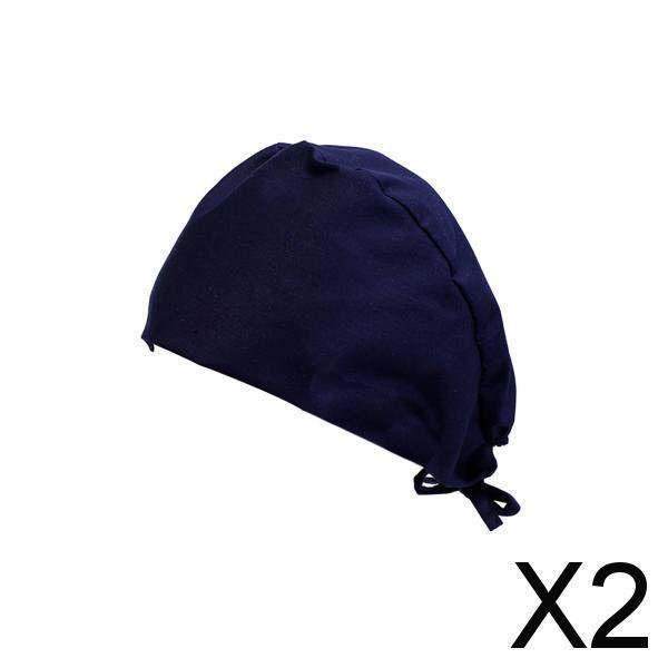 2x Gorro de Enfermería, Gorro de Enfermería para Hombre con Cordones, Cómodo Gorro de Enfermera, Gorro de Trabajo para Trabajadores, Centro de Belleza 2 piezas