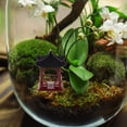 thumbnail image 6 of PENIKOKO Mini Garden Pavilion Figurine Red ABS Landscape Statue Table Decor 1 Piece Outdoor Indoor Ornament, 6 of 8