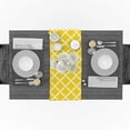 thumbnail image 3 of Yellow Moroccan Geometric Checks Wedding Party Table Runner Coffee Table Decoration Home Garden Table Cloth, 3 of 5