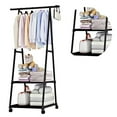 thumbnail image 3 of 1PC Multifunctional Garment Rack Metal Clothes Coat Shoe Storage Shelf Practical Clothes Drying Hanger Clothes Stand wit, 3 of 8