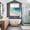 Teal, variant on Navy Blue Ombre Ocean Kitchen Curtains Window Panels, Watercolor Coastal Beach Waves Insulated Window Treatment Curtain, Grommet Curtains for Bedroom/Living Room/Bathroom, 2 Piece 42"Wx63"L