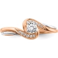 thumbnail image 4 of 10K Two-Tone White & Rose Gold Diamond Complete Engagement Ring (Size 7) Made In India rm6390e-027-0wraa, 4 of 5
