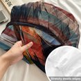 thumbnail image 4 of Twin Sze Fitted Sheet Set - Eagle 2 Piece Bedding Sets 16" Deep Pocket Fitted Sheet with 1 Pillowcase, American Flag Blue Star Red Blue Striped Vintage Wooden Brushed Microfiber Hotel Bed Sheets, 4 of 9
