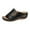 Black, variant on SEANOPEN Deals Sandals Women Wedge Shoes - Orthopedic Comfortable Arch Support Platform Sandals for Women Wedge Summer Dressy Flip Flop Casual Bunion Breathable Shoes Size 6 Beige