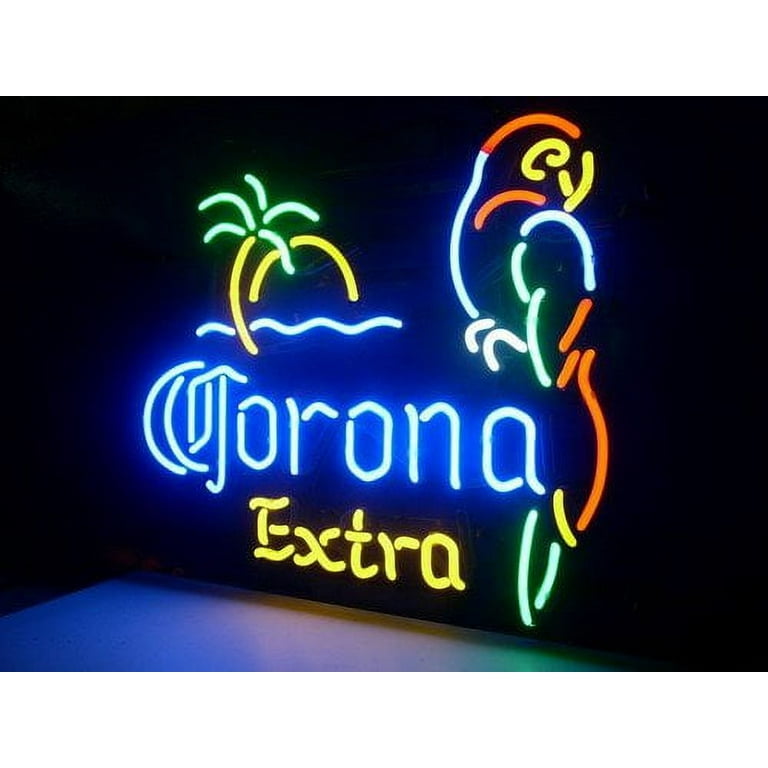 Corona コロナ　ネオンライト Desung Brand New Corona Extra Parrot Neon Sign Handcrafted Real