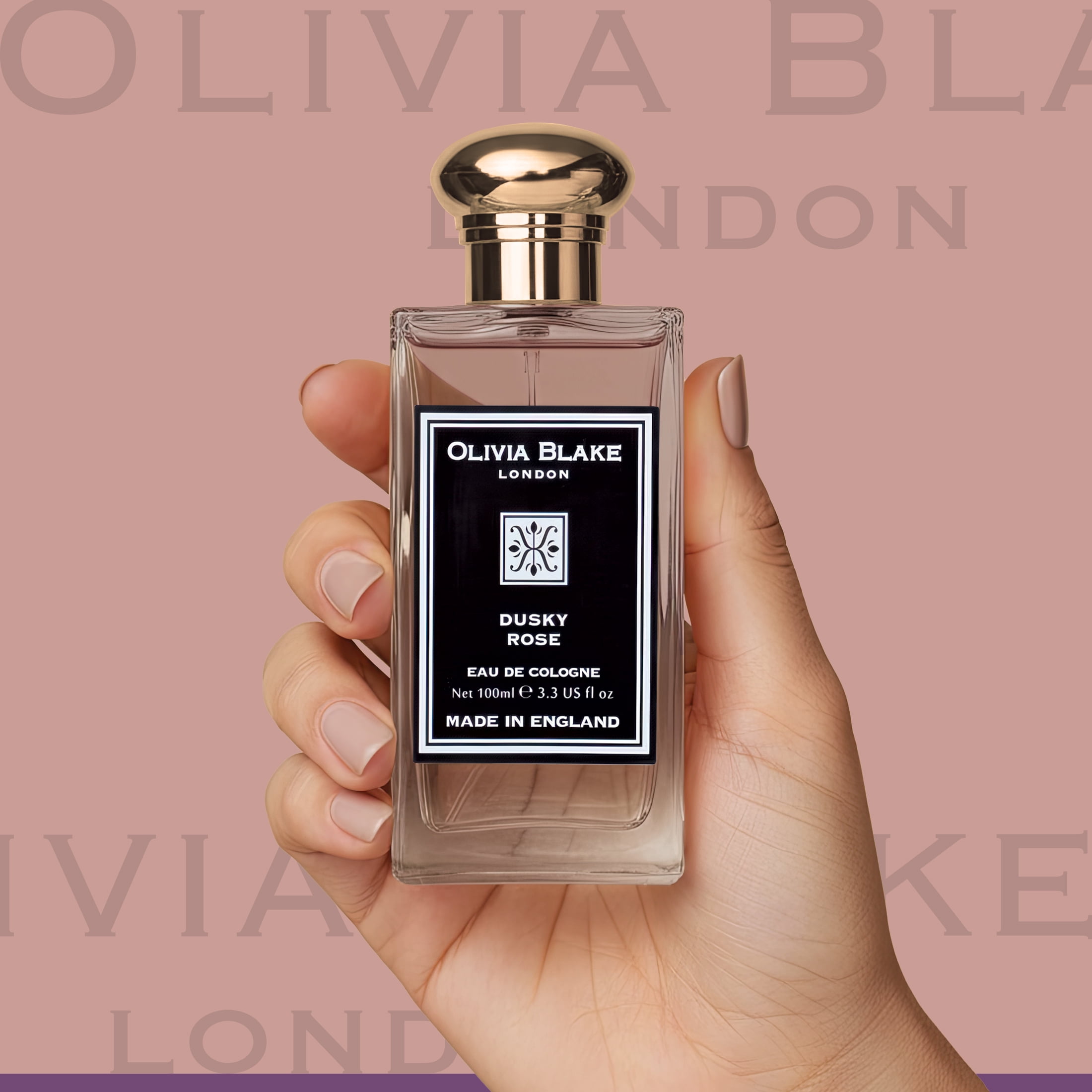 Olivia Blake Dusky Rose Perfume for Women – Fine Fragrance Eau de Cologne Spray, 100 ml/3.3 fl oz