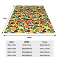 thumbnail image 2 of JUNZAN Berries And Citrus Print Flannel Fleece Blanket Throw Blanket for Bed,Sofa,Couch,Travel,Camping(60"x50" ), 2 of 5