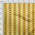 thumbnail image 2 of oneOone Silk Tabby Dark Mustard Fabric Scales Geometric Dress Material Fabric Print Fabric By The Yard 42 Inch Wide, 2 of 4