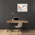 thumbnail image 3 of Urban Road 24x19 White Modern Wood Framed Museum Art Print Titled - Peach Palms Poster, 3 of 4
