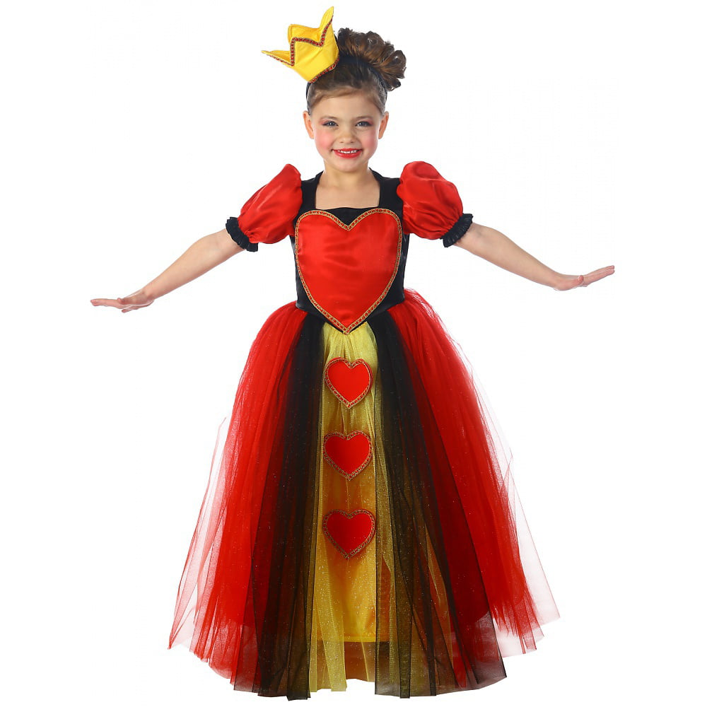 Princess Queen Of Hearts Child Costume Small Walmart Com Walmart Com