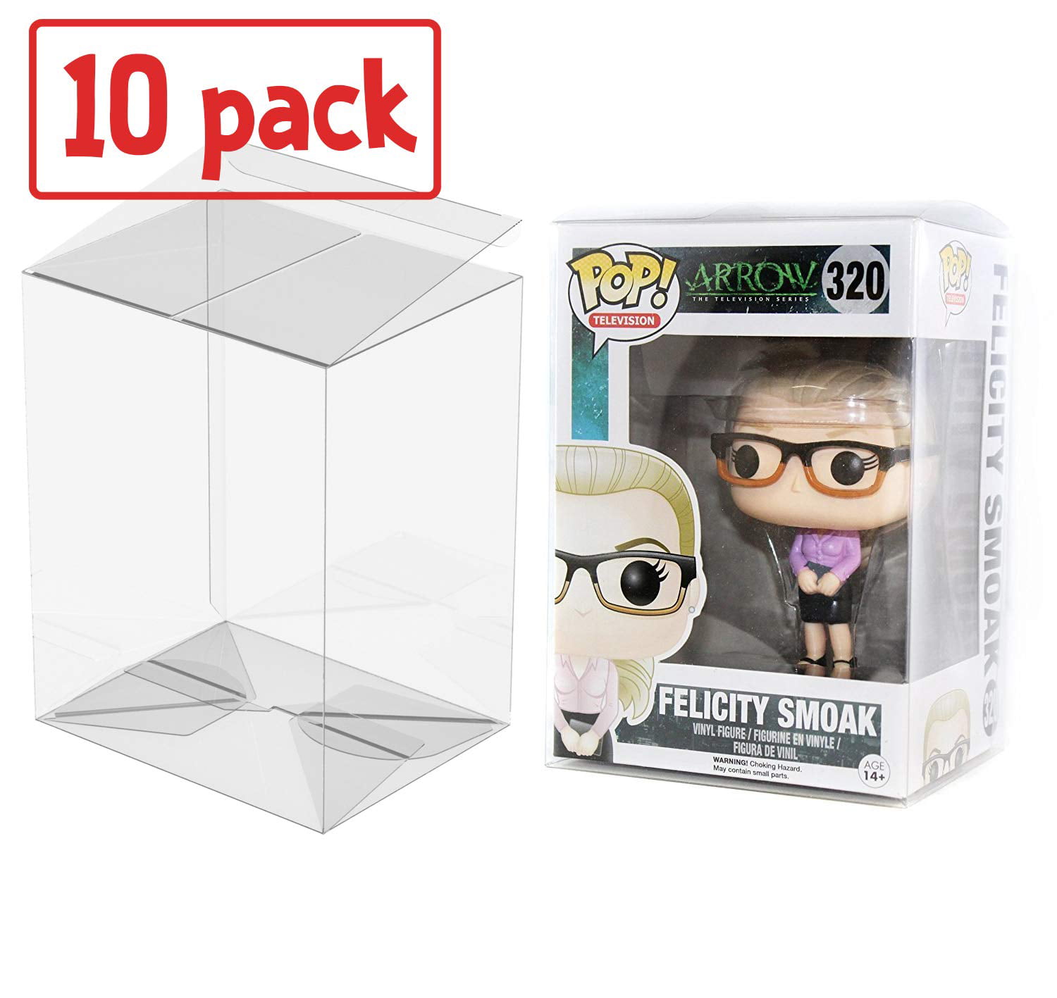 Pack of 10 FP1 Display Box Cases Protectors For 4" Funko Pop Vinyl Protector 