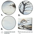 thumbnail image 3 of Designart "Grey Brown Minimalism quintessence Of Calm" Minimalism Floater Framed Canvas Art Print, 3 of 7