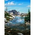 thumbnail image 2 of Tift, Jeff 25x32 White Modern Wood Framed Museum Art Print Titled - Esc. Tarn Painting, 2 of 4