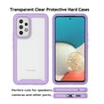 thumbnail image 5 of Galaxy A53 5G Case Clear, Sturdy Case for 2022 Samsung Galaxy A53 6.5", Njjex Full-Body Rugged Transparent Clear Back Bumper Case Cover for Samsung Galaxy A53 5G -Purple, 5 of 10