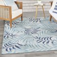 thumbnail image 4 of Nourison Garden Oasis Indoor/Outdoor Blue 5' x 7' Area Rug (5x7), 4 of 10