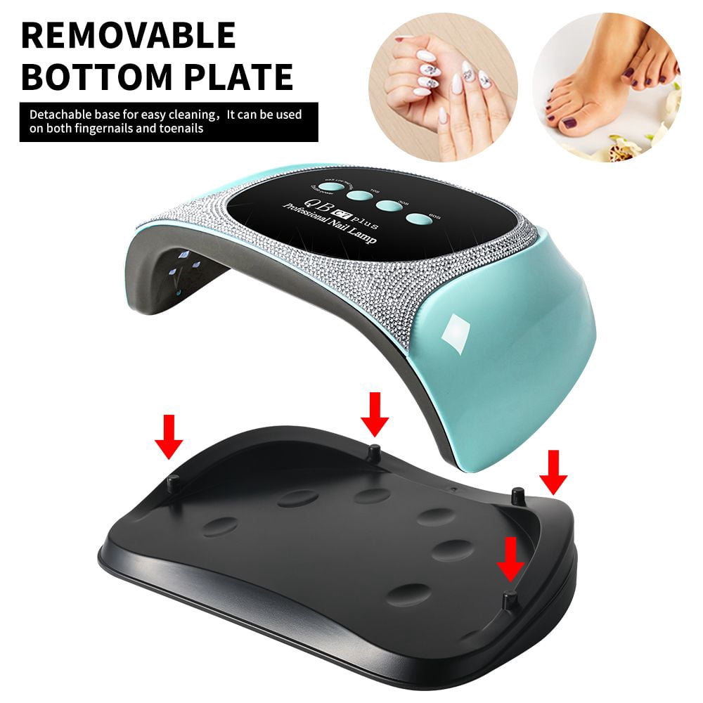 Professional UV LED Nail Lamp, LIMEGIRL Nail Dryer for Gel Polish, 4 Timers UV Nail Lamp Professional Nail Light,57Pcs Lamp Beads and Automatic Sensor