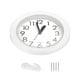 thumbnail image 3 of Reloj de pared Uxcell de 8 pulgadas, funcionamiento a batería de cuarzo, silencioso y sin tictac, reloj de pared redondo, blanco, 3 of 6
