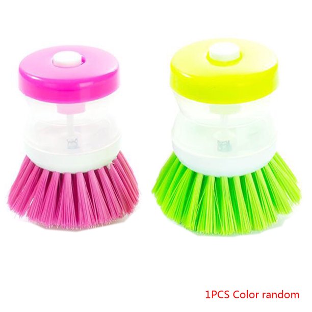 Bubble Up Soap Dispenser Home Kitchen Bowl Dish Brush Detergent
