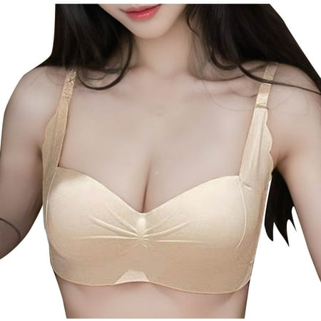 WCMZJ Women s Bras Push Up Balconette Adjustable Straps Wirefree Breathable Bra Seamless Comfort No Underwire Bra