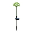 thumbnail image 2 of Lámpara LED solar con forma de flor para jardín | Guirnalda de luces solares para exteriores, impermeable, con LED multicolor | Batería de 12 horas | Estaca de goma y acero inoxidable resistente a, 2 of 6