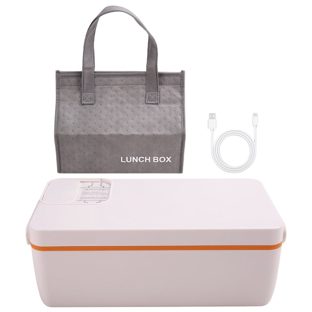 Heated Lunch Box Electric Lunch Box Self Heating Lunch Box Cordless Rechargeable 304 Food-Grade Stainless Steel 1L A