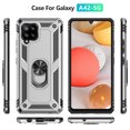 thumbnail image 6 of Nakedcellphone Bandit Series Compatible with Samsung Galaxy A42 5G Case, Flexible TPU Phone Cover with Finger Grip, Viewing Stand and Metal Mounting Plate [Anti-Shock], 6 of 8