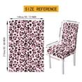 thumbnail image 7 of TSOVTHRID Pink Heart Leopard Print Dining Chair Seat Covers Set of 5 PCS Includes Dining Chair Covers with Tablecloths, Washable Table Cloth Scratch-Resistant Seat Protector for Party Decoration, 7 of 7