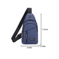 thumbnail image 3 of Crossbody Backpack with Headphone Hole - Adjustable Chest Bag for Hiking, Travel & Work, 3 of 6