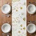 thumbnail image 4 of Table Runner 36 Inches Long for Kitchen Dining, Yellow Spring Floral Dresser Scarf Farmhouse, Dining Table Decorations for Wedding/Parties, Summer Flowers Botanical Elegant 13 x 36 In, 4 of 8