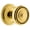 Lifetime Brass, variant on Grandeur Cirsol_Prv_234 Circulaire Solid Brass Rose Privacy Door Knob Set - Brass