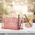 thumbnail image 4 of Organizer, Cute Mesh Office Supplies Accessories Desktop Organization & Decor, Pen Holder Organizer - Rose Gold, 4 of 8