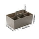 thumbnail image 3 of Cesta de Almacenamiento Apilable de Plástico Blanco con Divisor, Organizador de Escritorio de Doble Compartimento para El Hogar, El Dormitorio o La Oficina., 3 of 6