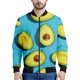 thumbnail image 2 of Chaqueta con cremallera y estampado de aguacate para hombre, chaqueta con estampado 3D de frutas, chaqueta informal de calle con cremallera, sudadera de manga larga tipo bombardero, 2 of 4