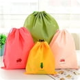 thumbnail image 4 of Bolsa con cordón de 3 piezas, bolsas organizadoras de equipaje, bolsa con cordón impermeable, bolsa de lavandería sucia para niños, bolsa de cosméticos, bolsa de almacenamiento con cordón 31x26 CM, 4 of 5