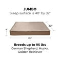thumbnail image 4 of FurHaven Pet Products Quilt-Top Convertible Indoor-Outdoor Deluxe Cooling Gel Deluxe Mat Pet Bed for Dogs & Cats - Sand, Jumbo, 4 of 13