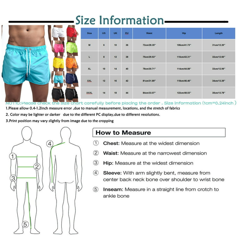 Corashan Beach Pants Men's Beach Casual Beach Pants Printed Waterproof Five  Pants Swim Shorts Shorts Mens Shorts 