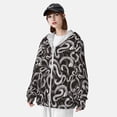 thumbnail image 3 of Lsque Hand Drawn Snake UPF 50+ Lightweight Sun Protection Men's Women's Long Sleeve Shirt, Hoodie Performance -X-Large, 3 of 9