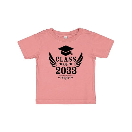 

Inktastic Class of 2033 with Graduation Cap and Wings Gift Baby Boy or Baby Girl T-Shirt