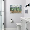 thumbnail image 6 of Botanical Canvas Wall Art Rustic Green Plants Pictures Wall Decor God Says You Are Bible Verse Painting Prints Modern Artwork Framed Home Decor for Bathroom Bedroom Living Room 16"x12", 6 of 6