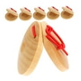 thumbnail image 4 of Phenofice 6Pcs Rhythm Training Castanets for Kids Percussion Instruments Natural Wood Color Music Development, 4 of 6