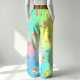thumbnail image 6 of IYYVV Flannel Halloween Pajama Pants for Women Pumpkin Ghost Print Pjs Pants Fall Winter Soft Loungewear Bottoms Ginger L, 6 of 6