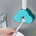 thumbnail image 4 of Aedtie Rack Household Wall Mounted Automatic Lazy Toothpaste Squeezing Device Cloud Toothpaste Rack Bathroom Washing Storage Rack, 4 of 7