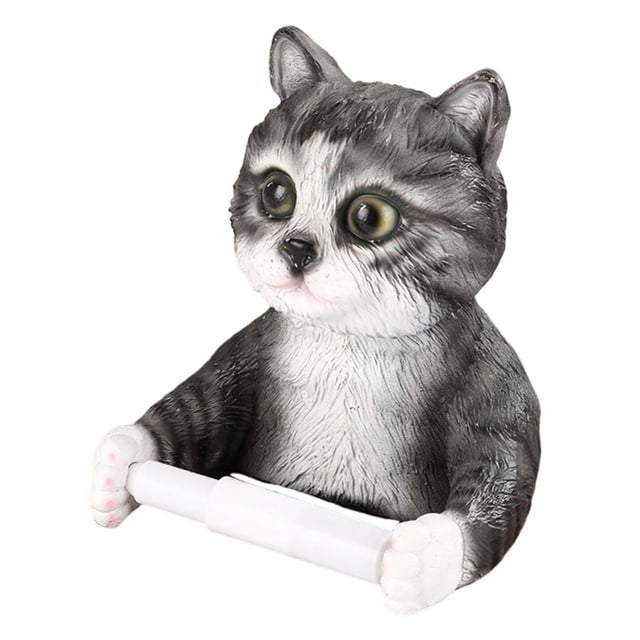 GROWTH TANK Porte-Papier Ornement en Résine Robuste Mural pour Cuisine Garages Lavabo Chat